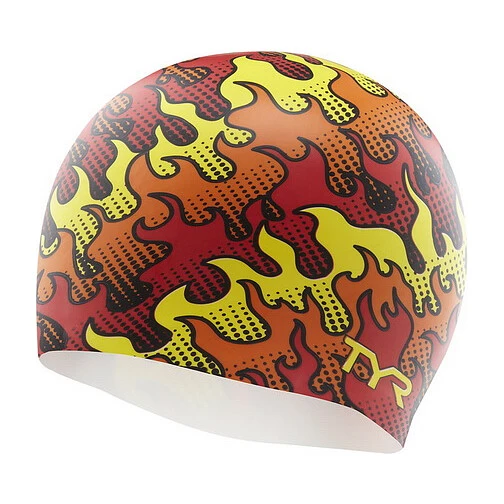 TYR Шапочка для плавания FLAME SILICONE SWIM CAP