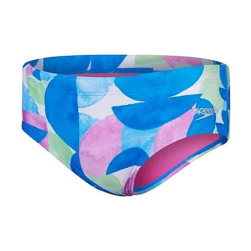 Speedo Плавки Club Training 13.5cm Allover Brief blue/pink
