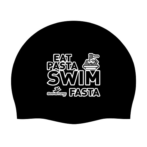SwimStore Шапочка для плавания Eat Pasta black