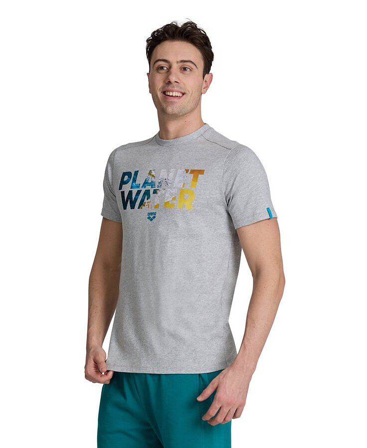 Arena Майка ARENA PLANET WATER T-SHIRT medium grey heather
