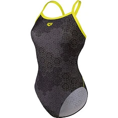 Arena Купальник ARENA CAMO KIKKO CHALLENGE BACK soft green-black multi