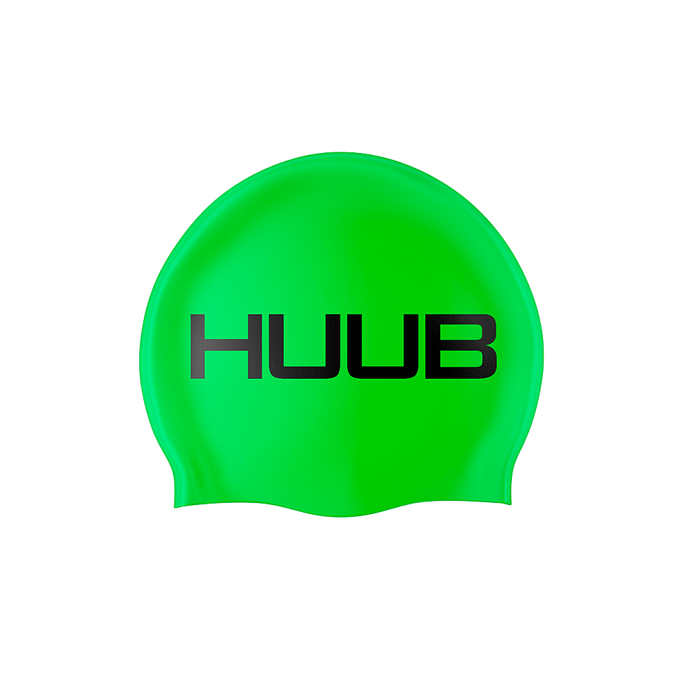 HUUB Шапочка для плавания Silicone Swim Cap Fluo Green