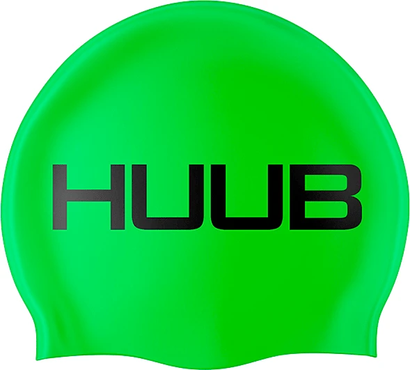 HUUB Шапочка для плавания Silicone Swim Cap Fluo Green