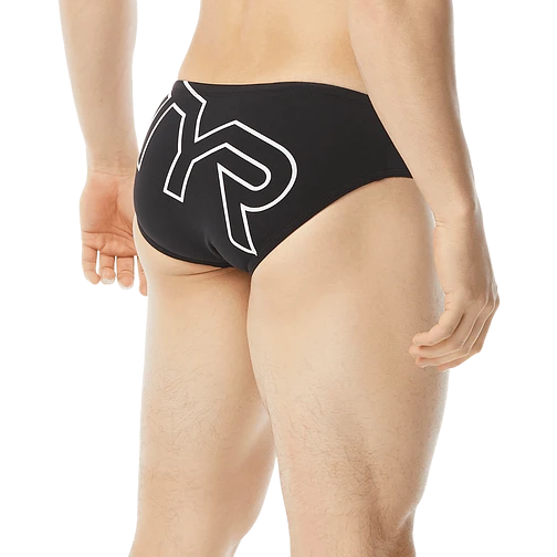 TYR Плавки спортивные Big Logo Racer black
