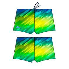 TURBO Плавки спортивные BOXER FULL PRINT BOY BLU FLASH Royal
