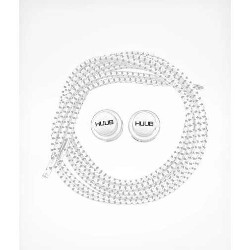 HUUB Комплект эластичных шнурков с фиксатором Elastic Lace Locks White