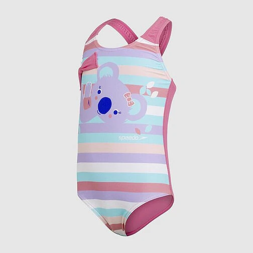 Speedo Купальник Koala Crossback Allover Placement purple/pink