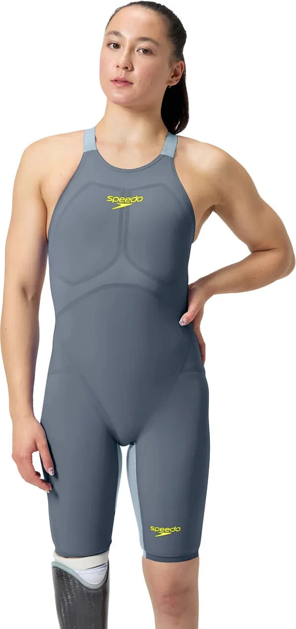 Speedo Гидрокостюм LZR Pure Valor 2.0 Openback Kneeskin Grey/Blue