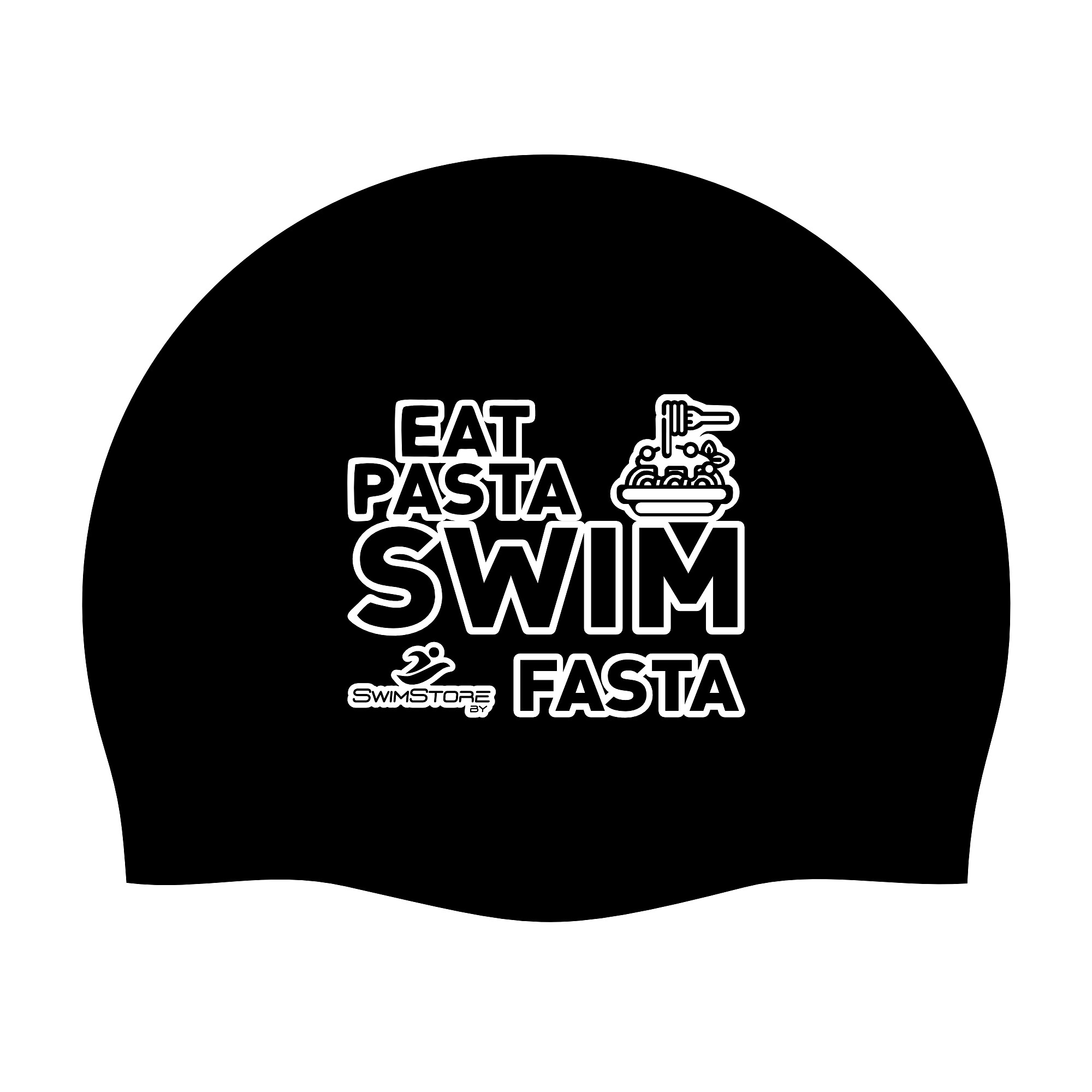 SwimStore Шапочка для плавания Eat Pasta black
