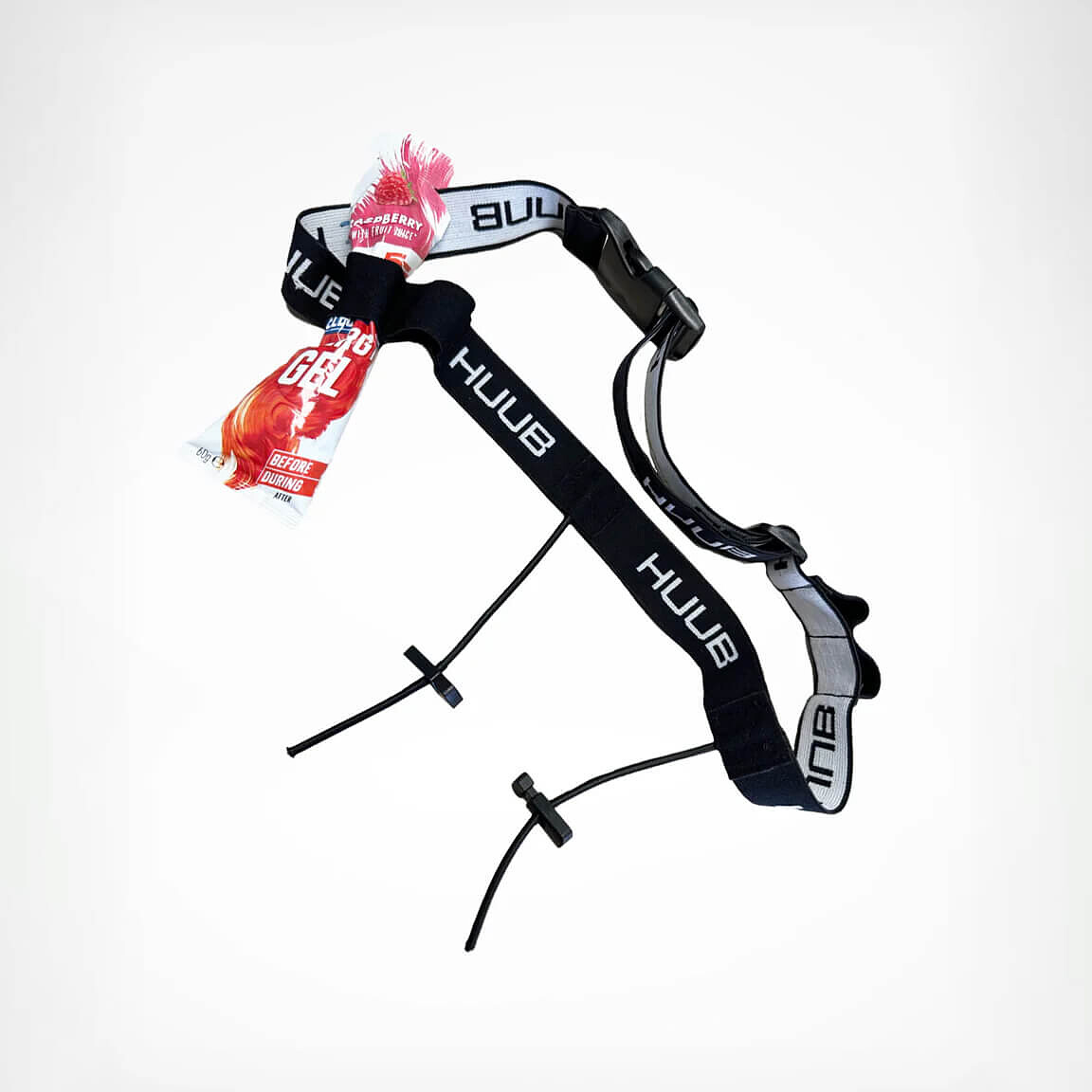 HUUB Ремень для стартового номера Number Belt 4 Gels