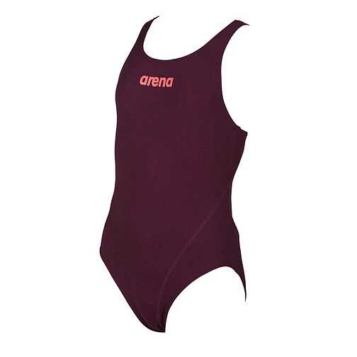 Arena Купальник Solid Swim Tech Jr Red wine-Shiny pink