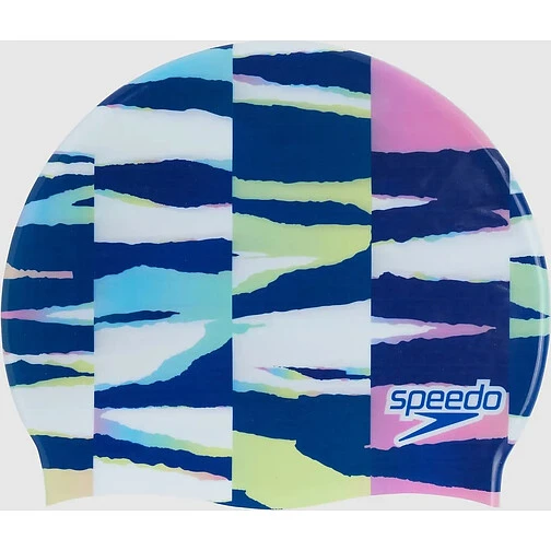 Speedo Шапочка для плавания Digital Print Cap white/blue