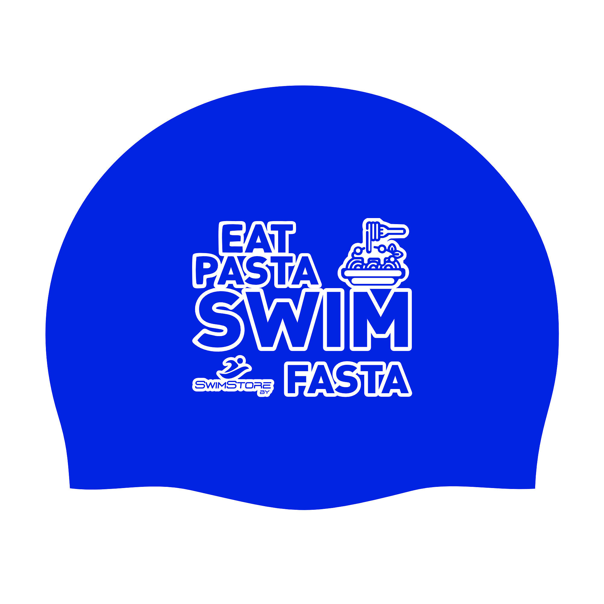 SwimStore Шапочка для плавания Eat Pasta dark blue
