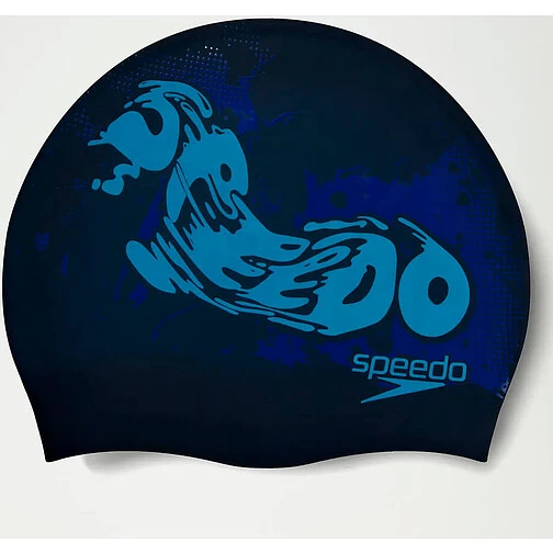 Speedo Шапочка для плавания Junior Logo Placement Cap blue/blue