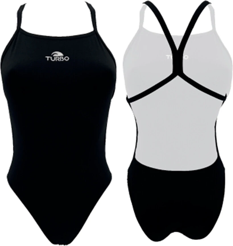 TURBO Купальник для девочек PATTERN 'ENERGY' black