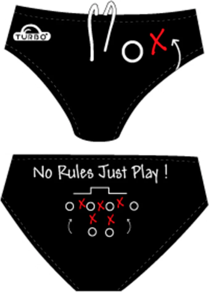 TURBO Плавки спортивные BOY NO RULES black