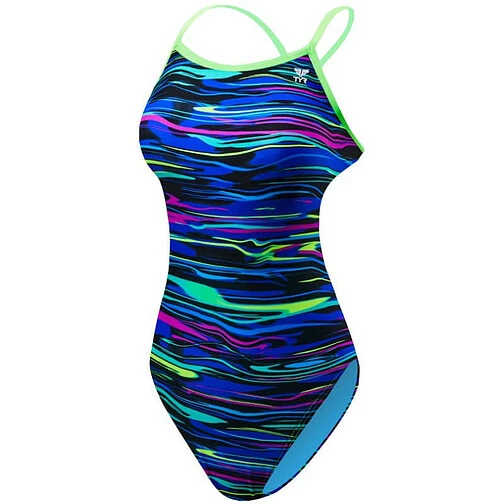 TYR Купальник Fresno Crosscutfit Tieback Blue/Multi