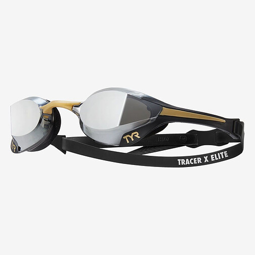 TYR Очки для плавания Tracer-X Elite Racing Mirrored black/gold