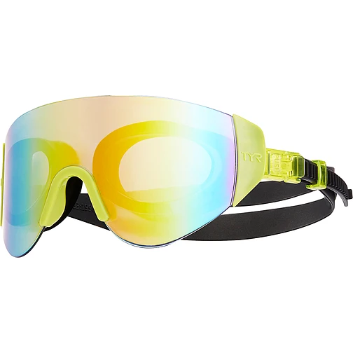 TYR Очки-маска для плавания SwimShades Mirrored Renegade Rainbow/ Fl. Yellow