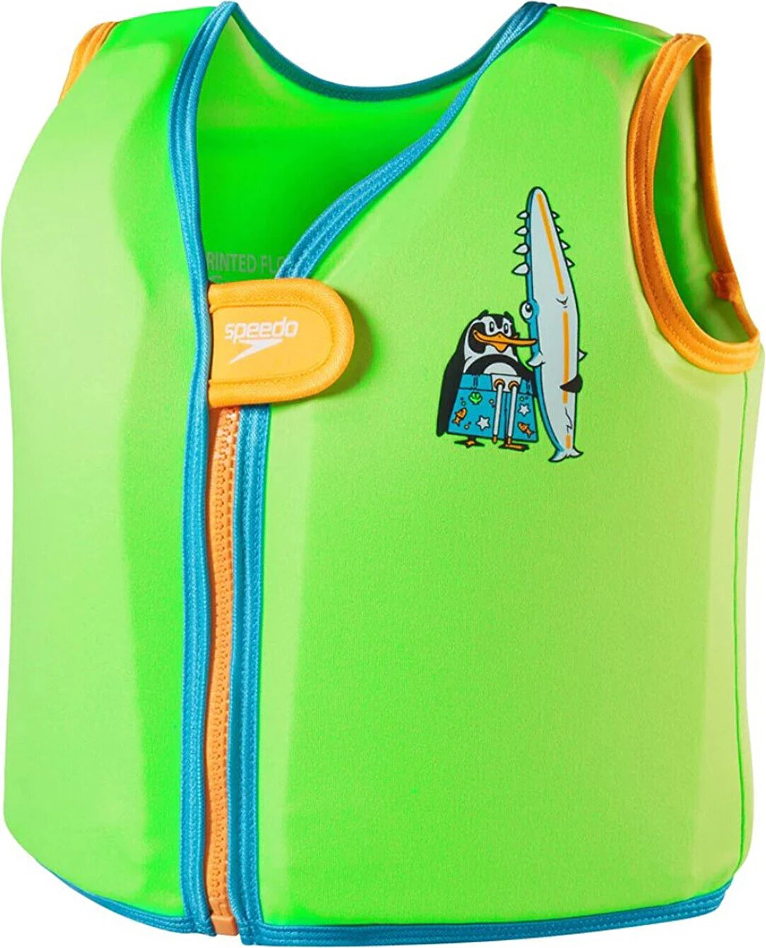 Speedo Жилет для плавания Printed Float Vest Green/Blue