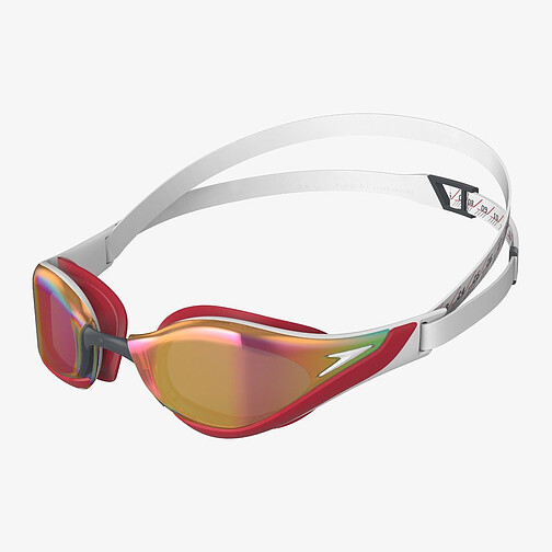 Speedo Очки для плавания Fastskin Pure Focus Mirror white/red