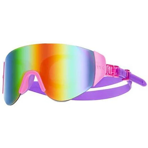 TYR Очки-маска для плавания SwimShades Mirrored Renegade Rainbow/Pink