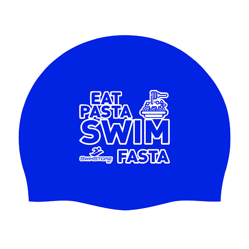 SwimStore Шапочка для плавания Eat Pasta dark blue