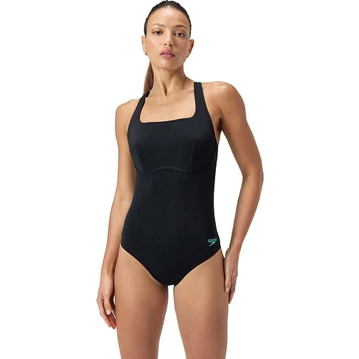 Speedo Купальник Womens Flex Band Swimsuit with Built in Swim Bra Anthracite