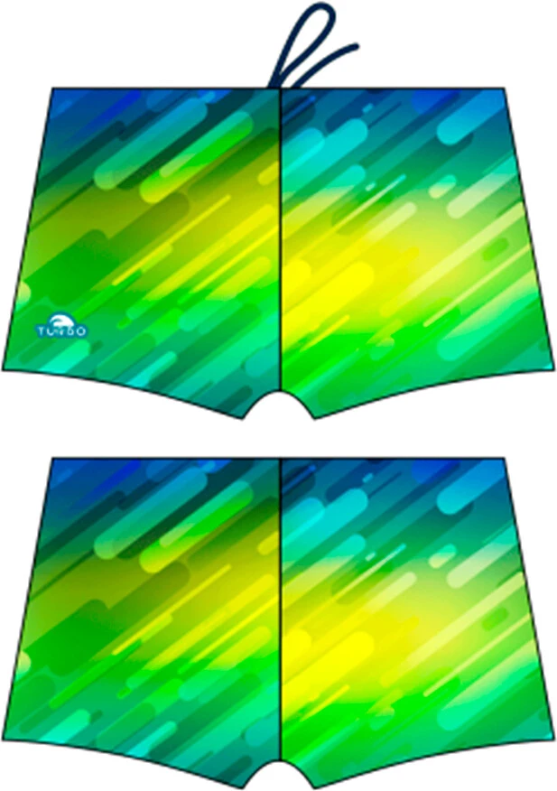 TURBO Плавки спортивные BOXER FULL PRINT BOY BLU FLASH Royal