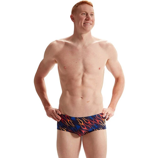 Speedo Плавки спортивные 13.5cm Club Training Allover Brief Blue/Red