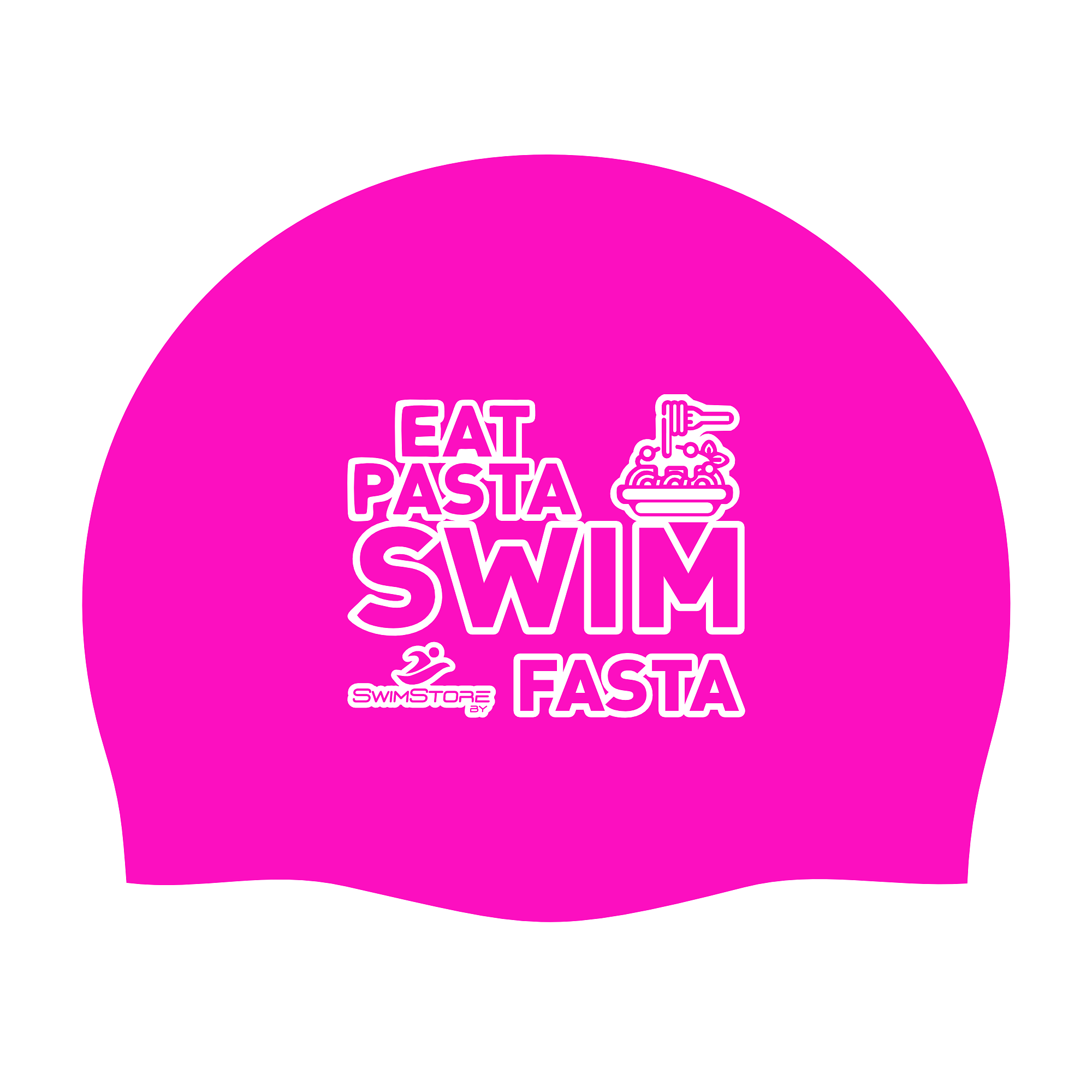 SwimStore Шапочка для плавания Eat Pasta pink