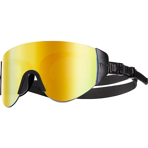 TYR Очки-маска для плавания SwimShades Mirrored Renegade Gold/Black