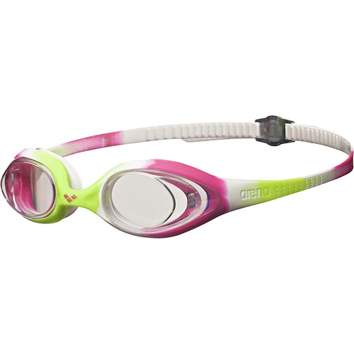 Arena Очки для плавания SPIDER JR lime fuchsia-white-clear