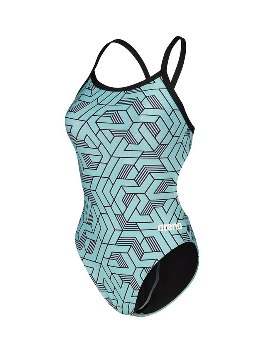 Arena Купальник спортивный ARENA ESCAPE CHALLENGE black-water blue multi