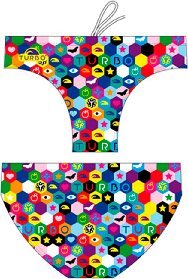 TURBO Плавки спортивные BOYS SUITS HEXA print