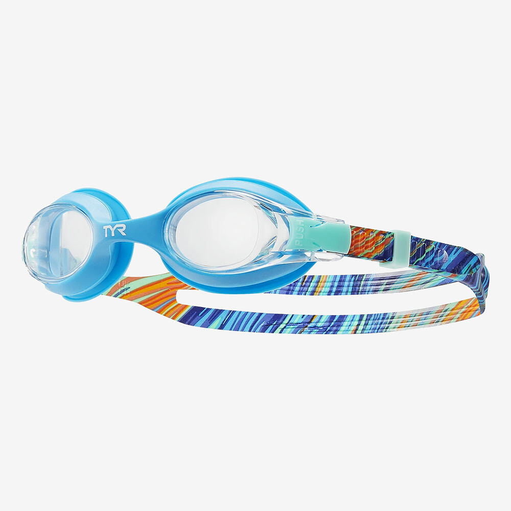 TYR Очки для плавания детские Swimple Print Teal/Orange