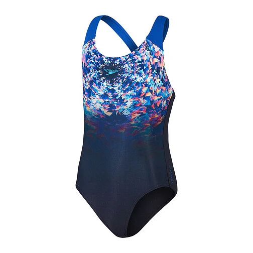 Speedo Купальник Digital Placement Splashback Girls NAVY/BLUE