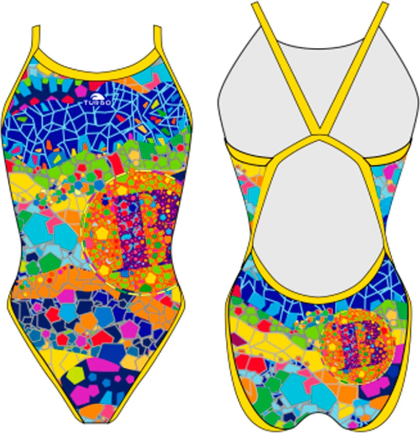 TURBO Купальник 'REVOLUTION' GIRL TRENCADIS yellow