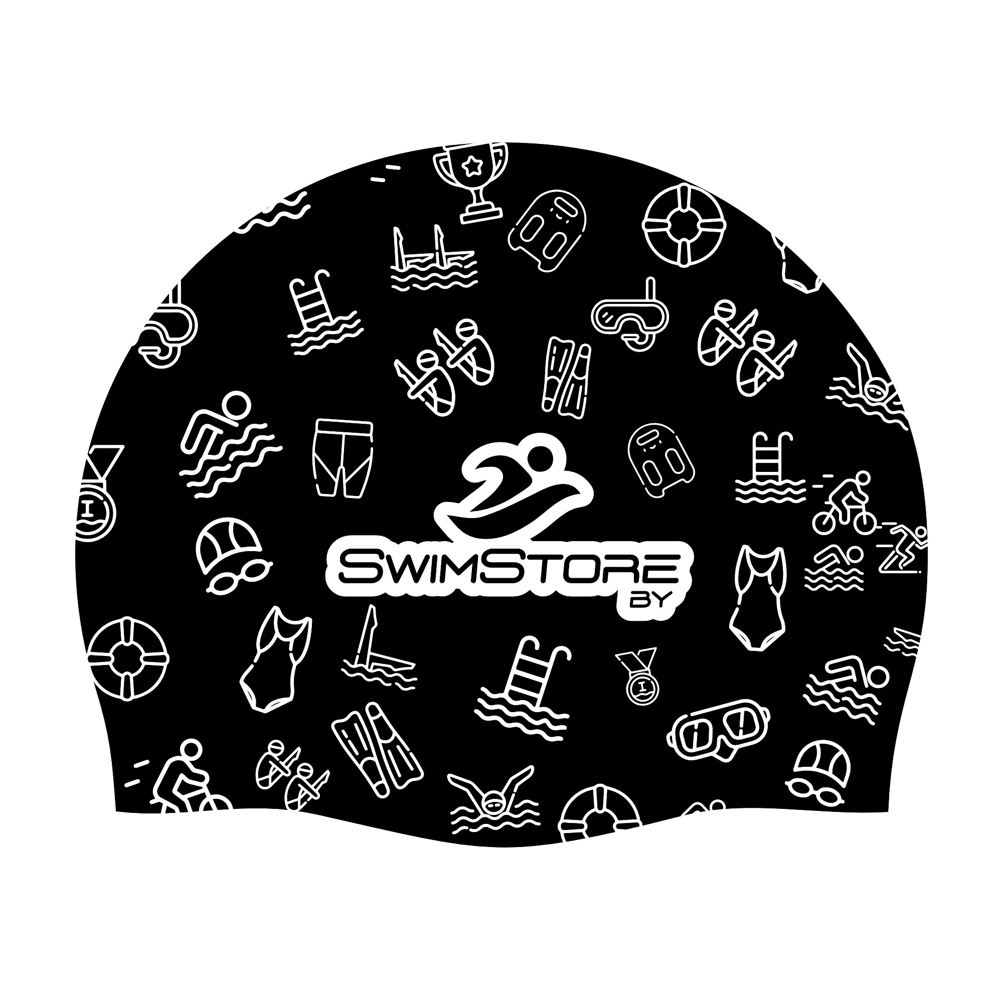 SwimStore Шапочка для плавания Aquatics black