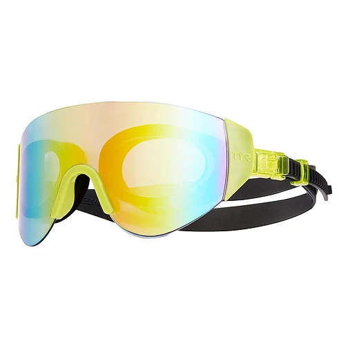 TYR Очки-маска для плавания SwimShades Mirrored Renegade Rainbow/ Fl. Yellow