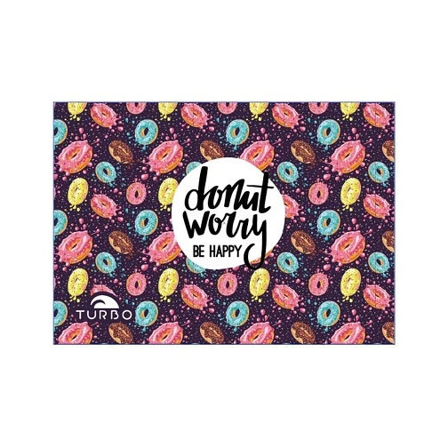 TURBO Полотенце из микрофибры MICROFIBRA TERRY TEEN DONUT (145X100) navy