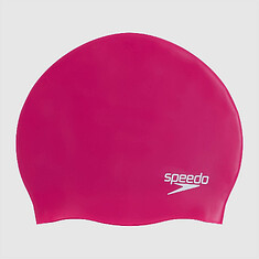 Speedo Шапочка для плавания Plain Moulded Silicone Cap rose