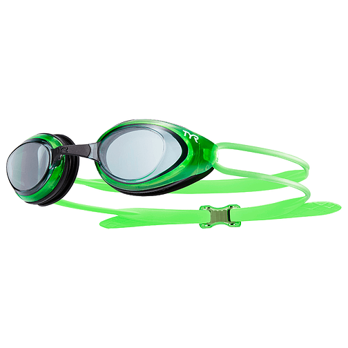 TYR Очки для плавания Blackhawk Racing Smoke/Fl. Green