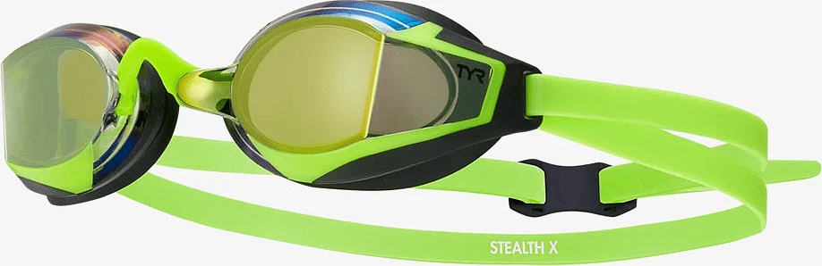 TYR Очки для плавания STEALTH-X MIRRORED Electric Lime