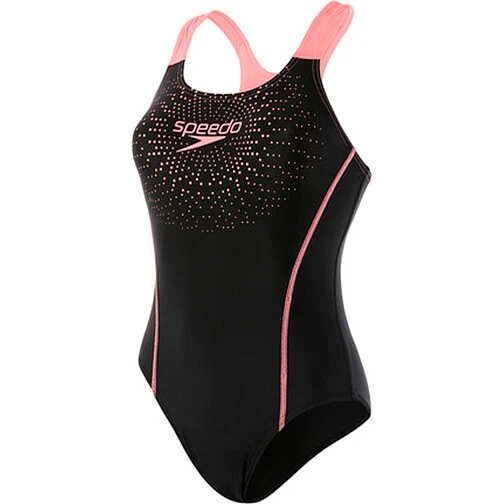 Speedo Купальник Sports Logo Medalist black/orange