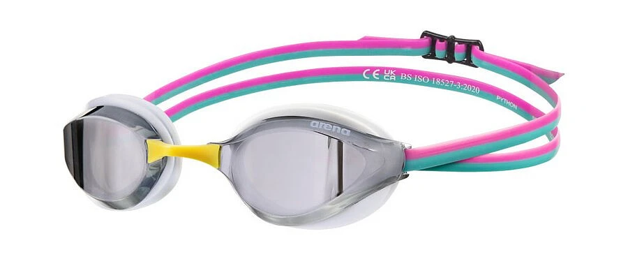 Arena Очки для плавания Python Mirrored Silver-White-Fuchsia