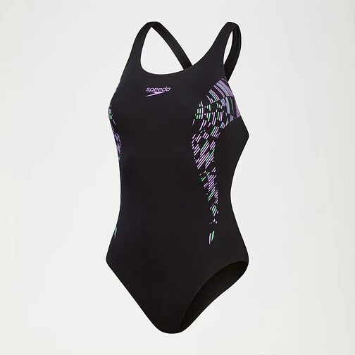 Speedo Купальник Placement Muscleback Swimsuit Navy/Purple