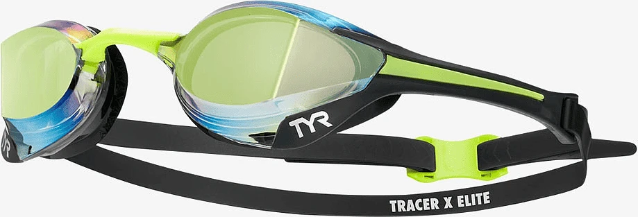 TYR Очки для плавания Tracer-X Elite Racing Mirrored Black/Lime