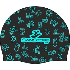 SwimStore Шапочка для плавания Aquatics black/mint