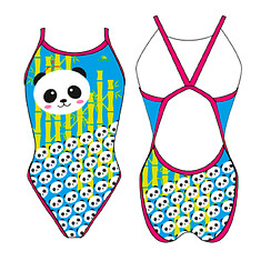 TURBO Купальник 'REVOLUTION' GIRL PANDA BAMBOO green